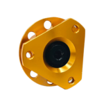 OBP Steering Wheel Quick Release Hub - 3 Hole Weld-on - Black - Gold 03