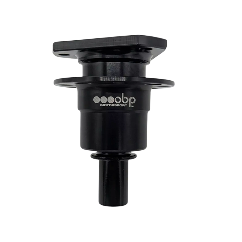 OBP Steering Wheel Quick Release Hub - 3 Hole Weld-on - Black