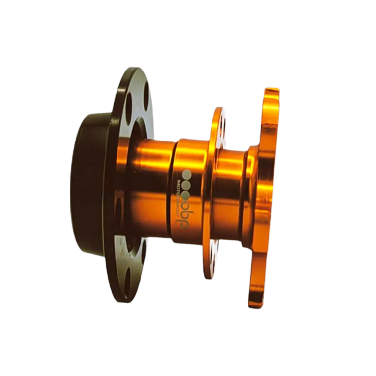 OBP Steering Wheel Quick Release Hub - Black - Gold 02