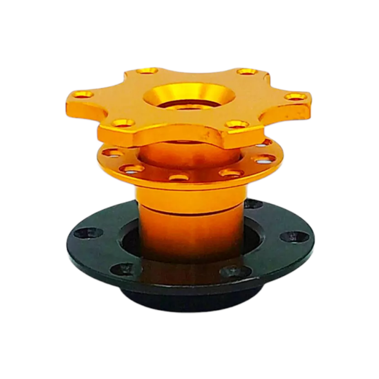 OBP Steering Wheel Quick Release Hub - Black - Gold