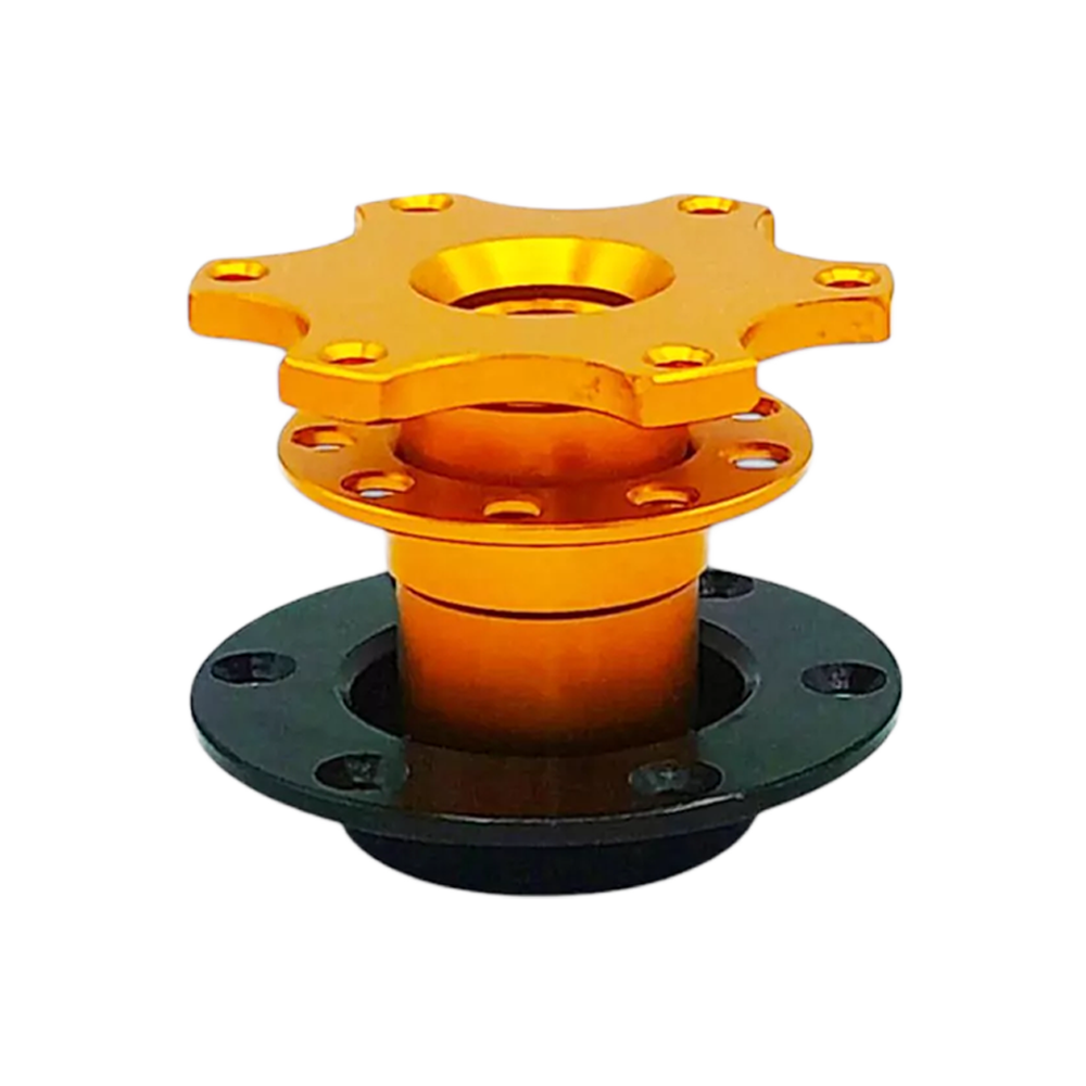 OBP Steering Wheel Quick Release Hub - Black - Gold OBP Steering Wheel Quick Release Hub - Black - Gold