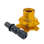 OBP Steering Wheel Quick Release Hub – 6 Hole Weld-on - Black - Gold 02