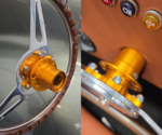 OBP Steering Wheel Quick Release Hub – 6 Hole Weld-on - Black - Gold 03