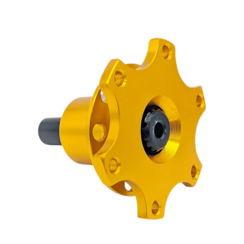 OBP Steering Wheel Quick Release Hub – 6 Hole Weld-on - Black - Gold