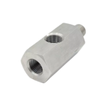 OBP T Piece Oil Pressure Adaptor - Stainless Steel 02