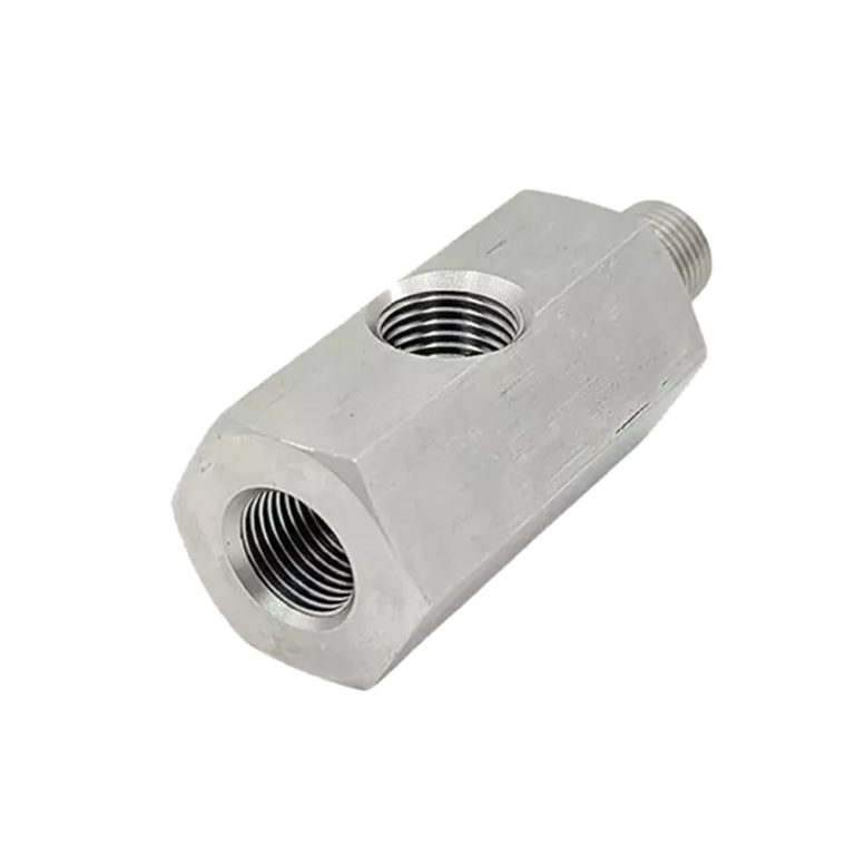 OBP T Piece Oil Pressure Adaptor - Stainless Steel 02