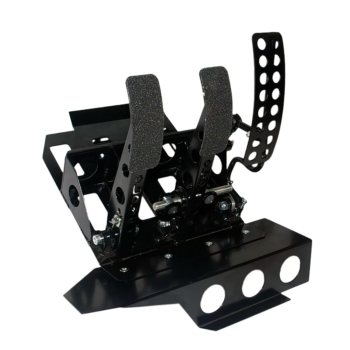 OBP Track Pro BMW E36 Floor Left Hand Mounted 3-Pedal System - Black- OBPBMWL002