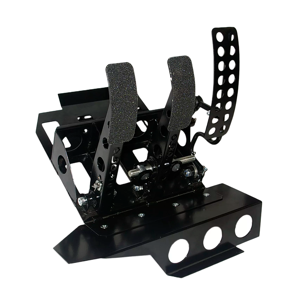 OBP Track Pro BMW E36 Floor Left Hand Mounted 3-Pedal System - Black- OBPBMWL002