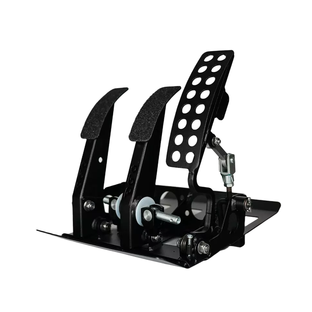 OBP Track-Pro Floor Mounted Angled 3 Pedal System - Hydraulic Clutch - Black