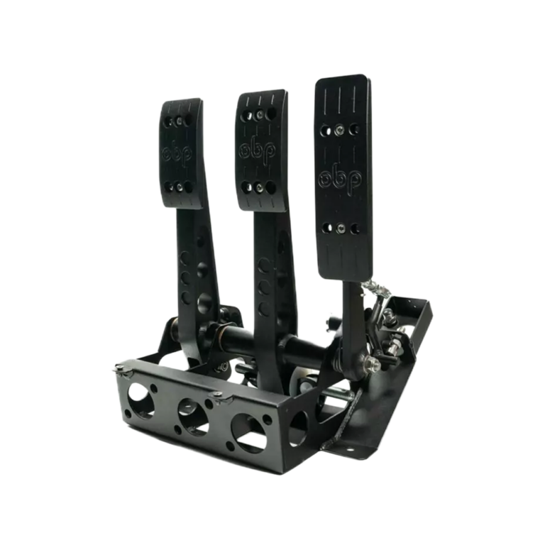 OBP Track-Pro V2 Floor Mount Cockpit Fit 3 Pedal System - Black Pedal OBP0331-B