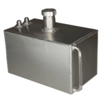 OBP Universal Aluminium Baffled Fuel Tank - JIC/AN Fittings with Screw Caps