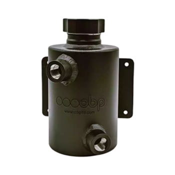 OBP Universal Fit 1 Litre Alloy Power Steering Tank - Screw Cap - Black - PS01DM