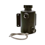 OBP Universal Fit 1 Litre Alloy Power Steering Tank with Screw Cap - Breather Pipe Black - PS02DM