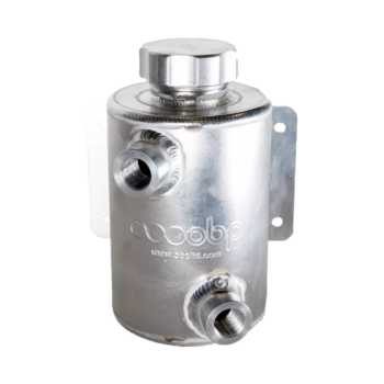 OBP Universal Fit 1 Litre Alloy Power Steering Tank with Screw Cap - PS01 - Silver