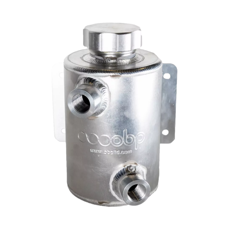 OBP Universal Fit 1 Litre Alloy Power Steering Tank with Screw Cap - PS01 - Silver
