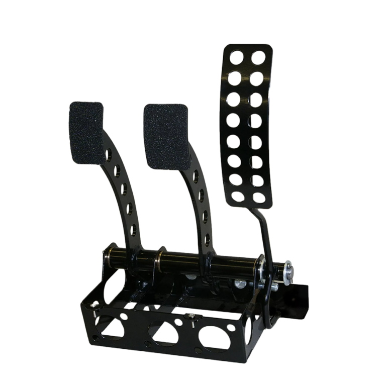 OBP Victory Floor Mounted Cockpit Fit 3 Pedal System – Classic Look Pedal Arms - Black - OBPVIC13