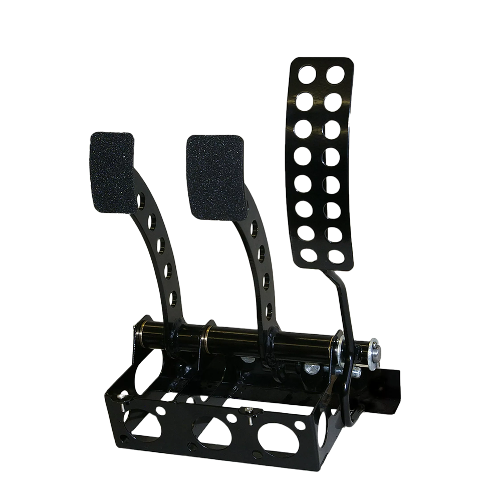OBP Victory Floor Mounted Cockpit Fit 3 Pedal System – Classic Look Pedal Arms - Black - OBPVIC13