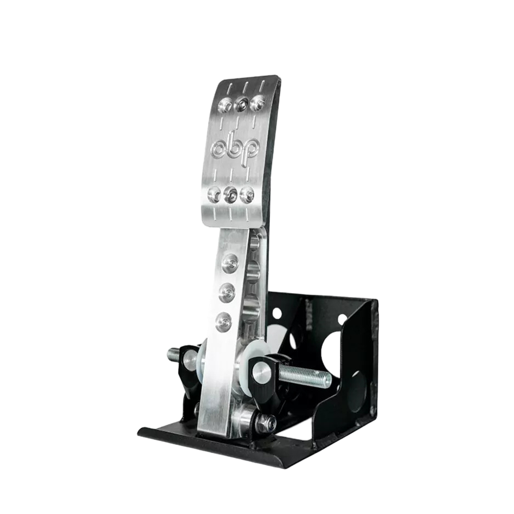 OBP0040PR - OBP Pro-Race V2 Floor Mounted Bulkhead Fit 1 Pedal Unit (Brake) - Silver